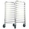 VEVOR Bun Pan Rack, 10-Tier Commercial Bakery Racks with Brake Wheels, Aluminum Racking Trolley Storage for Half & Full Sheet