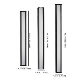 1pc Magnetic Knife Strips; Stainless Steel Magnetic Knife Bar - Use As Knife Holder; Knife Rack; Knife Strip; Kitchen Utensil Holder And Tool Holder (size: 18 Inch)